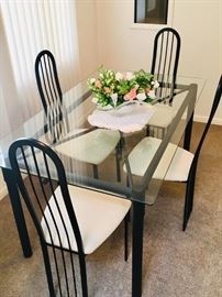 Black Metal Table Set