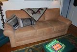 ETHAN ALLEN LEATHER SOFA