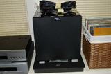 REL Model R305 Sub Bass System. Also Pictured: AURALEX Bass Speaker Floor Pad.
