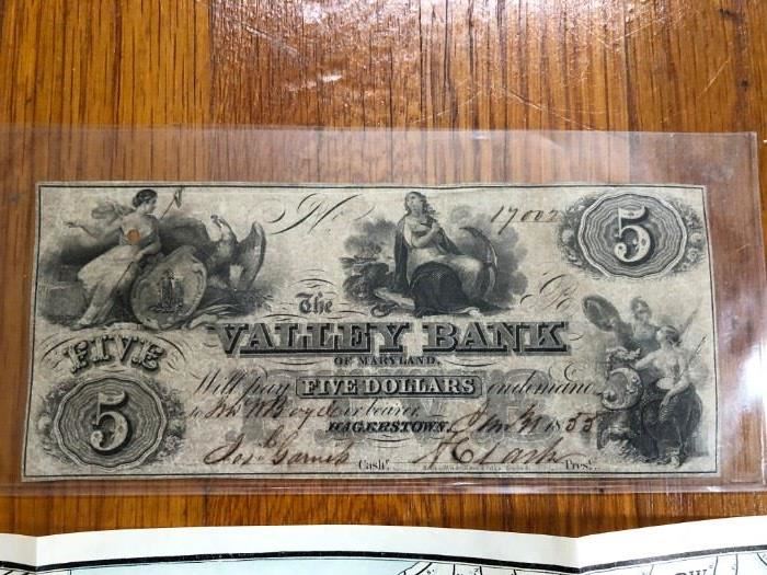 Confederate money. Hagerstown MD