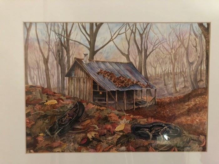 Signed art. "Leaving Madison" by Sherry Marchy. 