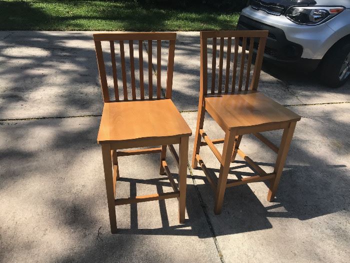 Oak Hightop Chairs