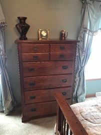 Mission style chest of drawers
