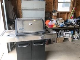weber gas grill, file cabinet