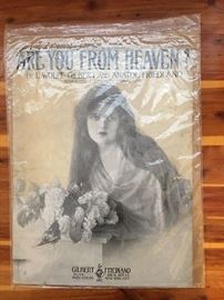 Vintage sheet music "Are You From Heaven”