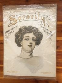 Vintage sheet music "Sorority"