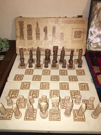 Pre Columbian Indian chess set