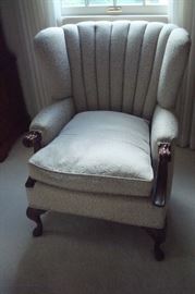 Vintage barrel back chair.
