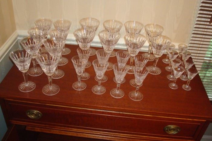 Waterford stemware.
