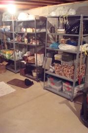 Shelving and misc. items.