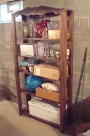 Antique Craftsman period bookcase and misc. items.