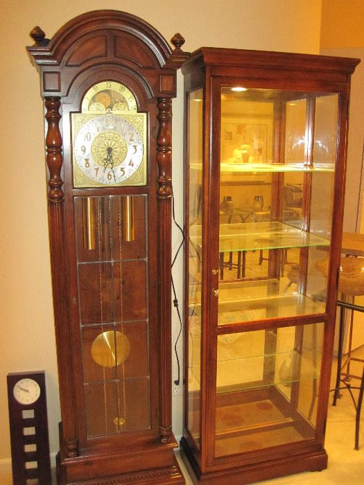 Grandfather Clock and Display Case