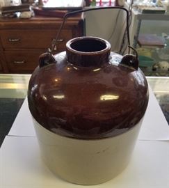 Large Pottery Jug with Bail