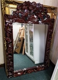 Large Mahogany Mirror