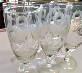 Vintage Etched Stems