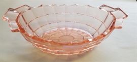 Pink Depression Indiana Glass "Tea Room" Oval Bowl