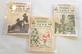 Vintage 1920's & 1930's  "National Radio News" Magazines