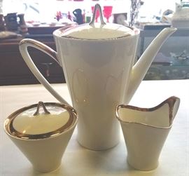 Johann Saltsman Tea Pot, Creamer & Sugar