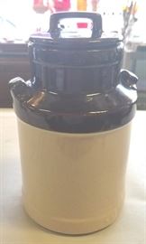 McCoy Brown & Cream Pottery Cookie Jar