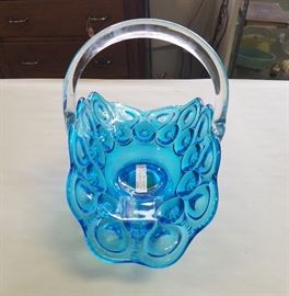 Vintage Blue "Moon & Star"  Basket