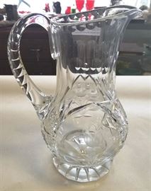 Beautiful Cut Glass Pitcher