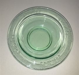 Depression Era Green Fostoria Glass Co. "Vernon" Berry Bowl / Several / Very Rare Pattern