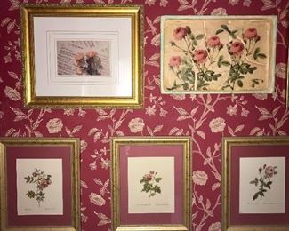 Rowan Hand-painted Geraniums Framed, Framed Botanical Prints