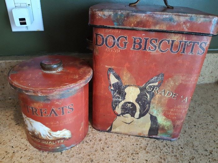 Vintage Dog Biscuit/Treat Tins