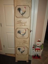 Rooster Screen Folding Room Divider