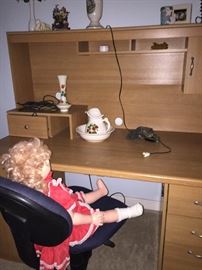 Computer Desk, Walking Doll