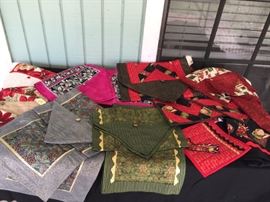 Christmas Hand Made Runners, Placemats