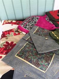 Hand Made Christmas Runners, Placemats, Pot Holders