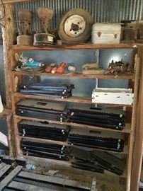 Antique gas heaters
Shelving