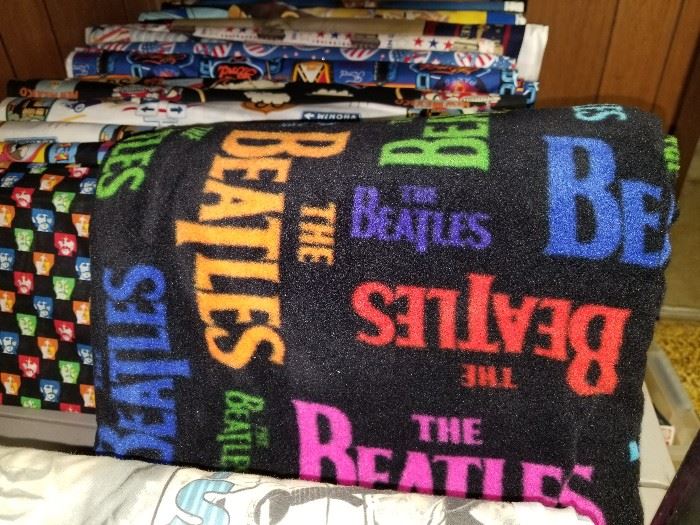 Beatles fleece fabric