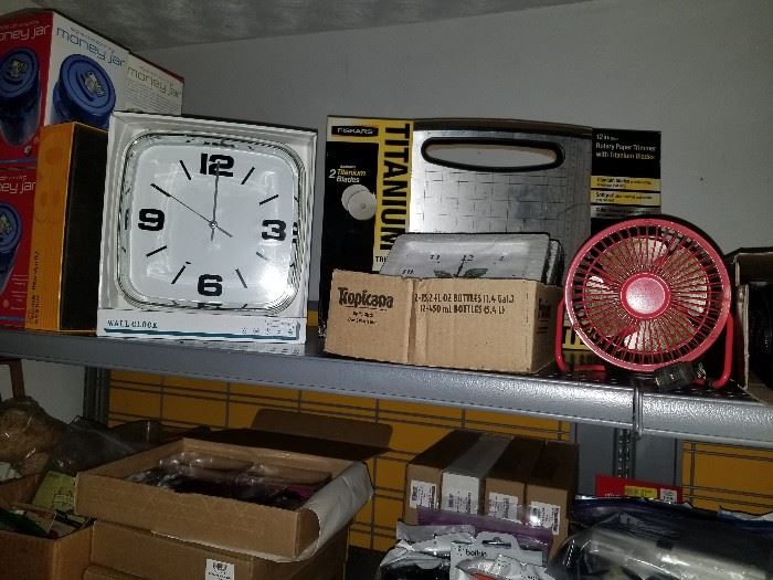 Fans and clock