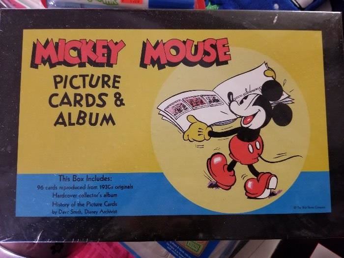 Mickey Mouse new in box picture cards and albumn