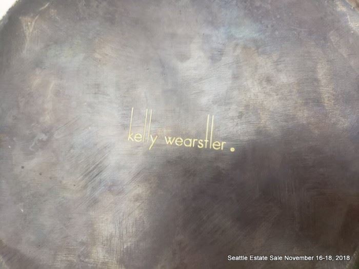 Kelly Wearstler designed bronze cone accent.