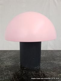 Art Moderne pink and black lamp.