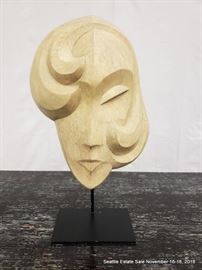 Cast and signed "A. de Kecter" Art Deco bust