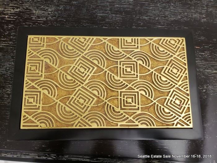 Gilded-top Art Deco Dresser Box