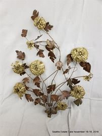 Brass & Copper MCM wall sculpture.