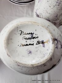 Nessa Gaulois Miami Beach china service.