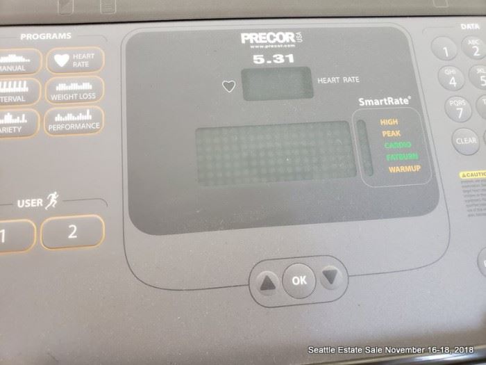 Precor 5.31 Elliptical training machine. Like New, Low Hours.