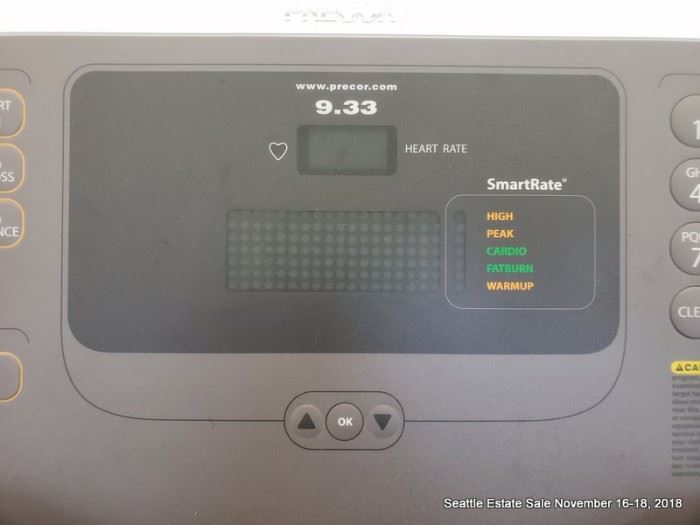 Precor 9.33 Treadmill, like new, low hours.