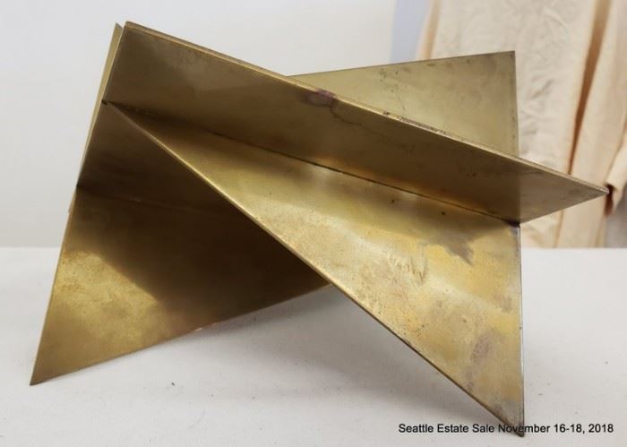 Frans Wuytack (Belgian 1934-) constructed brass modern sculpture.