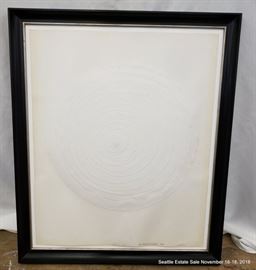 Paper & Gesso construction by William Fredericksen dated 1989 Approx. Size: 28" x 23"
