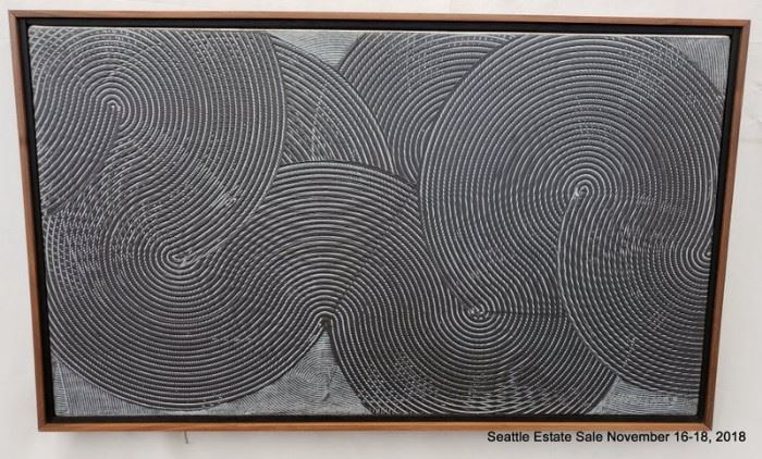 Duane Hatchett, oil painting. Concentric Patterns Approx. Size: 15" x 26"
