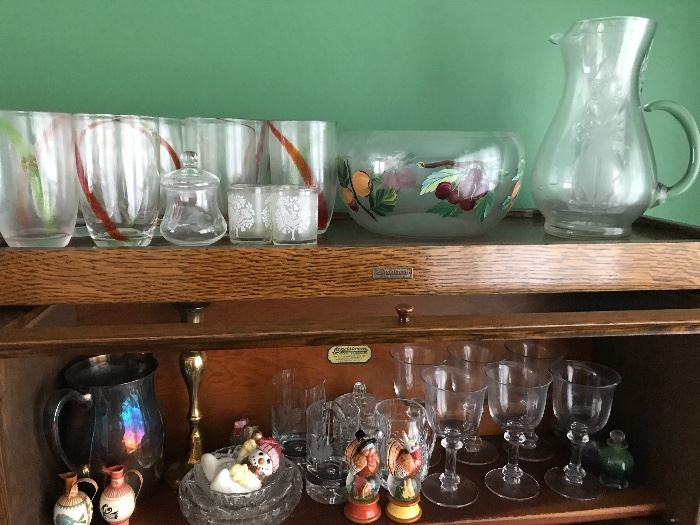 Vintage crystal, glassware and collectables