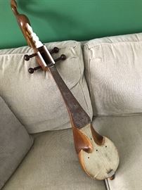 Hand carved wood instrument 