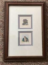 Beatty and Fehling hand colored etchings